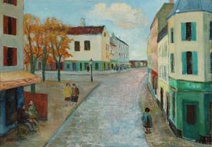 HANSEN Anton Christian 1891-1960,French street scene,Bruun Rasmussen DK 2020-09-22