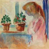 HANSEN Arne A 1922-2009,A young girl by the windowsill,Bruun Rasmussen DK 2011-12-22