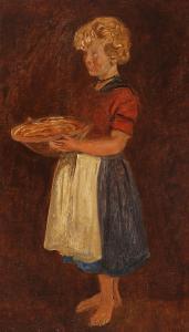 HANSEN Constantin 1804-1880,A young girl with an earthenware bowl,Bruun Rasmussen DK 2024-03-25