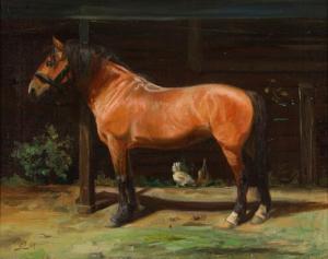 HANSEN Gotfred 1872-1948,A brown horse,1897,Bruun Rasmussen DK 2021-03-29