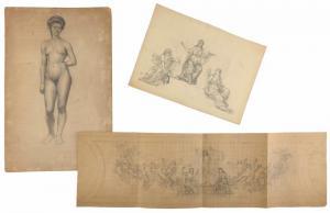 HANSEN Hans Peter 1881-1967,standing female nude,Eldred's US 2022-11-03