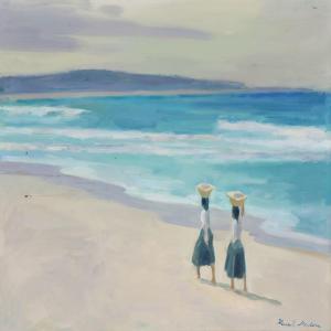 HANSEN Henrik 1902-1986,Beach scene with two women,Bruun Rasmussen DK 2015-05-11