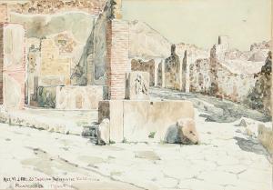 HANSEN I.T. 1848-1912,View from Pompei,Bruun Rasmussen DK 2022-04-11