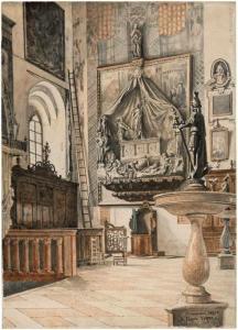 HANSEN Joseph Theodor,Die Cappella Brenzoni in San Fermo, Verona,Galerie Bassenge 2020-11-25