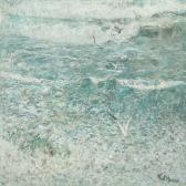 HANSEN Knut 1876-1926,Surf with seagulls,Bruun Rasmussen DK 2016-08-08