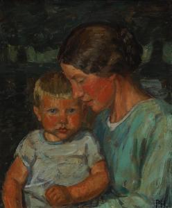 HANSEN Peter Marius 1868-1928,A mother with her child,Bruun Rasmussen DK 2023-11-27