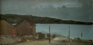 HANSEN Poul 1918-1987,Houses by the fjord,1966,Bruun Rasmussen DK 2022-07-07