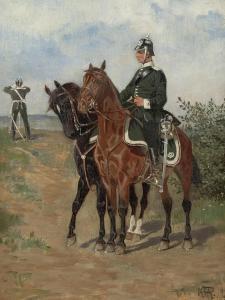 HANSEN REISTRUP Karl Frederik 1863-1929,Prussian cavalryman,1921,Bonhams GB 2012-05-16