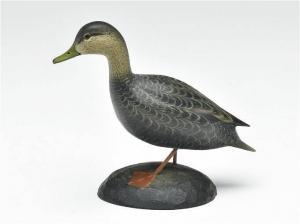 HANSON Marty 1965,Miniature black duck,Guyette & Schmidt US 2022-04-30