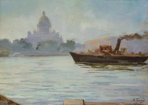 HANZEN Aleksei Vasilievich 1876-1937,View of the Neva,Shapiro Auctions US 2022-10-15
