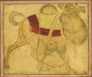 HAPSHASH & THE COLOURED COAT,Drawing of a strutting camel,Sotheby's GB 2015-10-07
