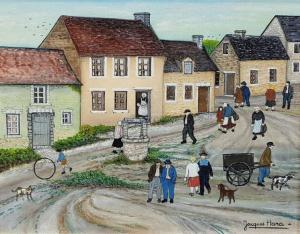 HARA Jacques 1933,Un village breton,Saint Germain en Laye encheres-F. Laurent FR 2019-12-14