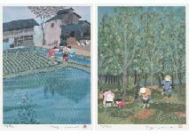 harada Taiji 1940,Four seasons in hometown, Version.7 (portfolio),Mainichi Auction JP 2019-10-12