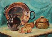 Harbinson Eleanor,STILL LIFE, ONIONS & POTS,Ross's Auctioneers and values IE 2021-02-24