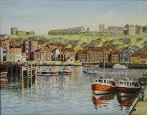 HARBOUR David 1935,'Dock End Whitby Harbour',David Duggleby Limited GB 2017-08-26
