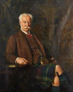 HARCOURT George,Full length seated portrait of Sir Reginald Mac Le,1926,Rosebery's 2020-02-11