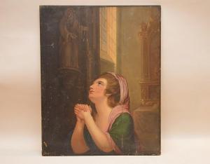 HARDENBERG F,girl praying,1842,Hood Bill & Sons US 2016-03-29