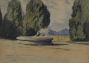 HARDIE Martin 1875-1952,Hot Spring at Barraglia,1918,Rowley Fine Art Auctioneers GB 2024-01-13