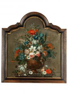 HARDIME Peter 1677-1758,GROSSER BLUMENSTRAUSS IN EINER VASE,Hampel DE 2021-06-24