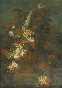 HARDIME Peter 1677-1758,Roses, tulips, carnations and other flowers in a s,Christie's GB 2000-09-28