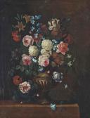 HARDIME Simon 1664-1737,Roses, snowballs, convolvulus and other flowers in,Christie's GB 2014-04-29
