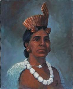 HARDIN Cheryl,Painting of Indian,Charlton Hall US 2017-03-04
