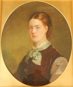 HARDING Emily J,Portrait of a young woman,1877,Golding Young & Mawer GB 2016-01-27