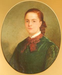 HARDING Emily J,Portrait of young woman,1877,Golding Young & Mawer GB 2016-01-27