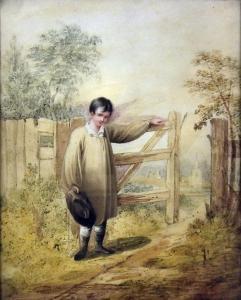 HARDING H.H 1800-1800,Opening the Gate,Canterbury Auction GB 2012-02-14