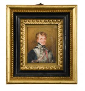 HARDING H.J.,Portrait miniature of an officer of the 18th Hussars,1822,Cheffins GB 2021-12-08
