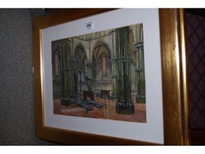 HARDING M,interior scene of St. Georges 
Chapel,Lawrences of Bletchingley GB 2009-09-08