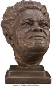 HARDISON Inge 1904-2016,Bust of Mary Mc Leod Bethune,1965,Heritage US 2022-02-14