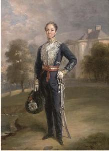 HARDIVILLER Charles Achille d 1795-1835,Portrait of Lieutenant George Ramsay of Lix,1838,Christie's 2006-05-24