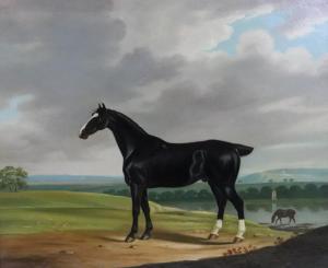 HARDMAN John,A portrait of a black horse in a landscap,1812,Bellmans Fine Art Auctioneers 2018-04-18