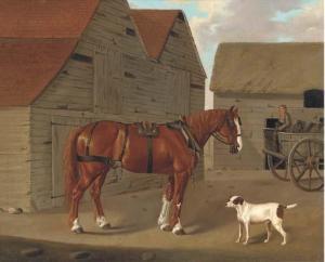 HARDMAN Minnie Jane 1800-1900,A heavy horse in a farmyard,Christie's GB 2005-08-24