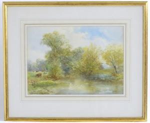 HARDWICK John Jessop,A wooded river landscape with cattle grazing,Claydon Auctioneers 2020-12-31