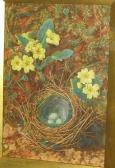 HARDWICK John Jessop 1832-1917,Bird's nest and primrose on a mossy bank,1910,Bonhams GB 2004-11-04