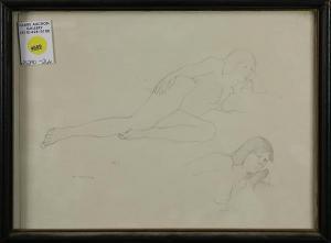 HARDY DeWitt 1940-2017,Study - Reclining Nude,Clars Auction Gallery US 2018-08-11