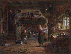 HARDY Frederick Daniel,A domestic interior with children catching apples ,1903,Rosebery's 2023-07-19
