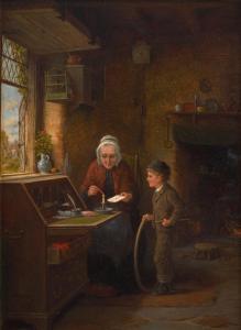 HARDY Frederick Daniel 1826-1911,The Letter,1890,Tennant's GB 2024-03-16