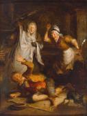 HARDY I 1800-1800,Gattin und Schwiegermutter malträtieren den Unbotmäßigen,Zeller DE 2014-09-18