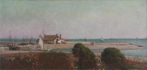 HARDY J.B,View of a small harbour,19th Century,Woolley & Wallis GB 2007-07-16