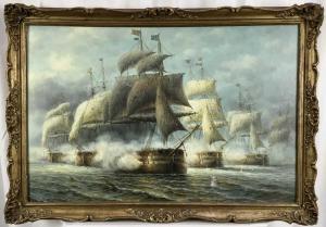 HARDY James 1900-2000,Naval Battle,Reeman Dansie GB 2023-08-28
