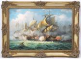 HARDY Jnr James 1832-1889,An extensive Napoleonic era Sea Battle,Dickins GB 2019-08-09