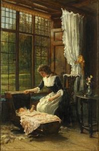 HARDY Nina 1869-1949,Minding the baby,1896,Bonhams GB 2014-07-16