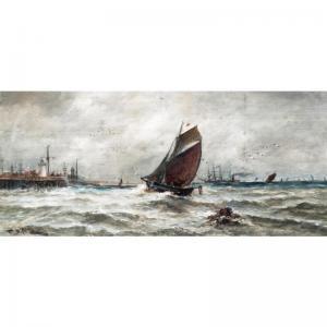 HARDY Thomas Bush 1842-1897,A FRENCH TRAWLER RUNNING INTO HARBOUR,1889,Sotheby's GB 2005-07-13