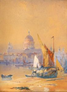 HARDY Thomas Bush 1842-1897,Boats in Venice,Montefiore IL 2018-04-25