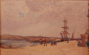 HARDY Thomas Bush 1842-1897,Tall masted ships at harbour,1886,Lacy Scott & Knight GB 2017-12-09