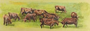 HARDY Thomas 1921,Cows Grazing,1962,Clars Auction Gallery US 2015-07-26