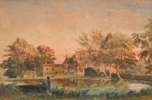 HARDY William J 1800-1800,A Jacobean House at Sunset,Mellors & Kirk GB 2022-09-13